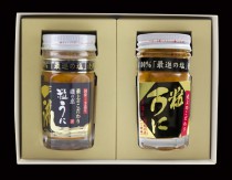 【送料無料】粒うに一流&金ラベル2本セット化粧箱入り
